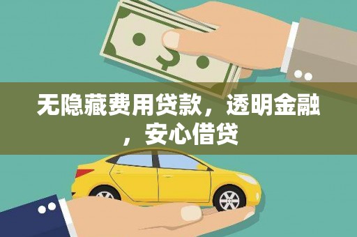泸定无隐藏费用贷款，透明金融，安心借贷