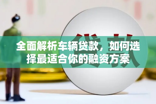泸定全面解析车辆贷款，如何选择最适合你的融资方案