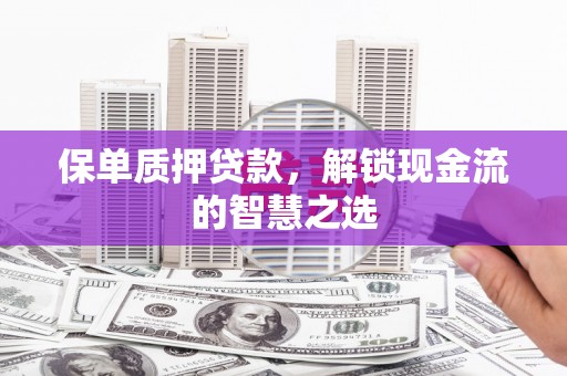 泸定保单质押贷款，解锁现金流的智慧之选